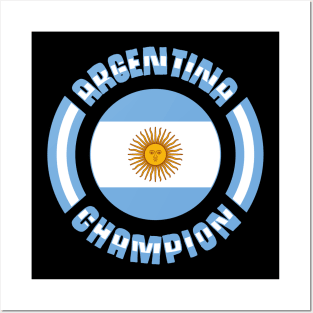 Team Argentina Champion Posters and Art